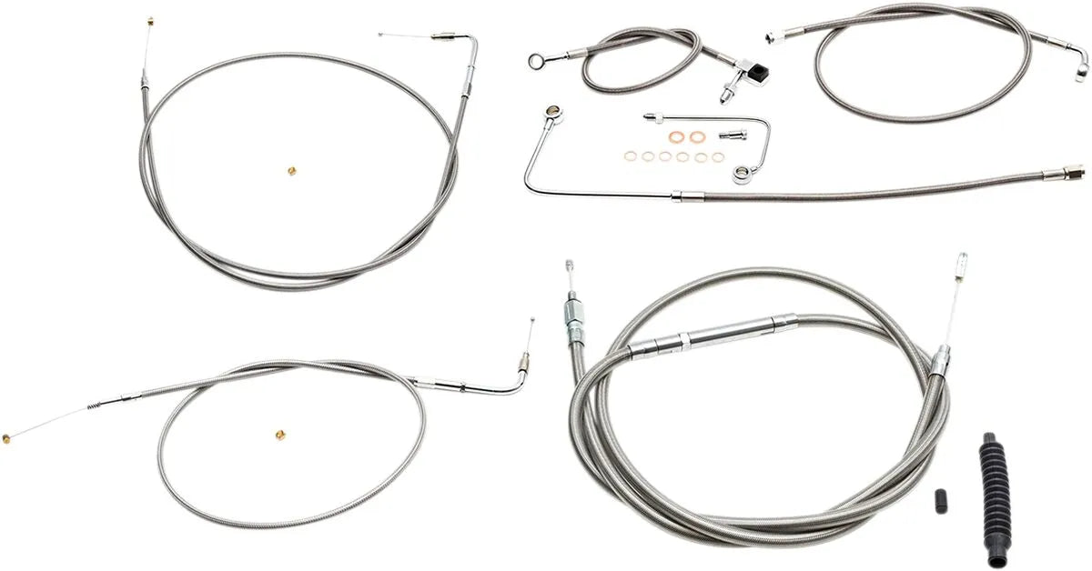 LA CHOPPERS Standard Cable/Brake Line Kit for Ape Hanger