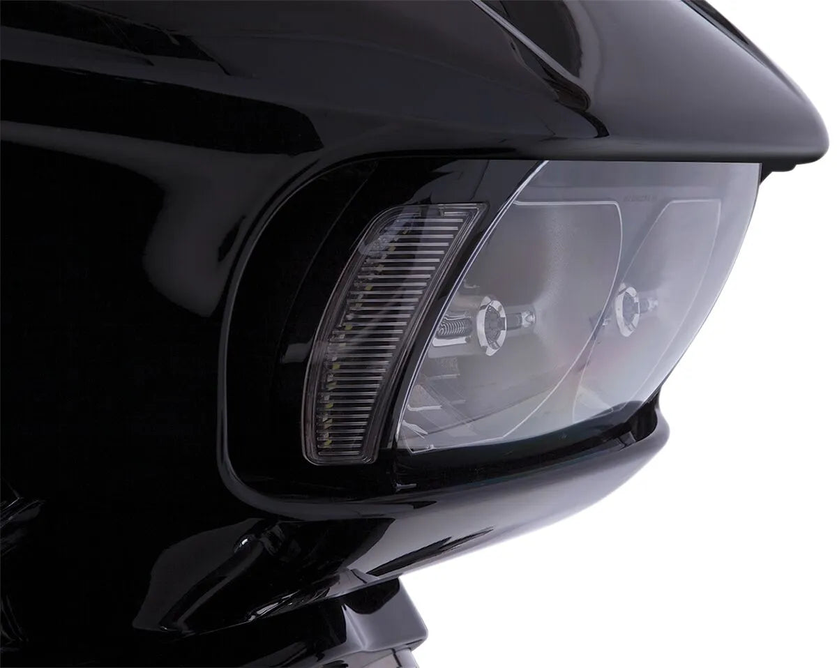 Ciro Fang® Headlight Bezels - White/amber Led