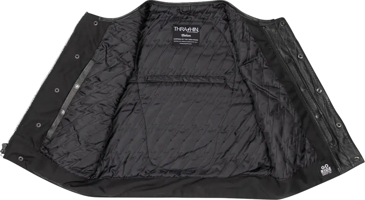Thrashin Supply Co Encinal Shorty Leather Riding Vest