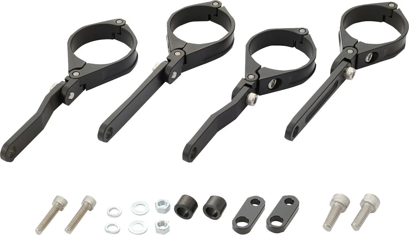 Daytona Headlight Bracket Set 49mm Black Aluminum