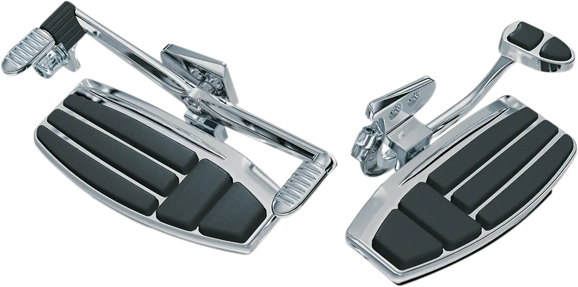 Kuryakyn Floorboard Kit - Chrome, Driver