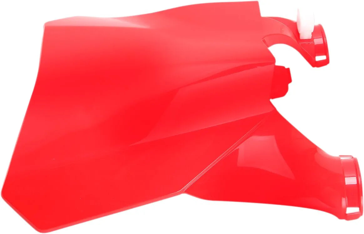 Ufo Stadium Number Plate With Fork Guards - Red