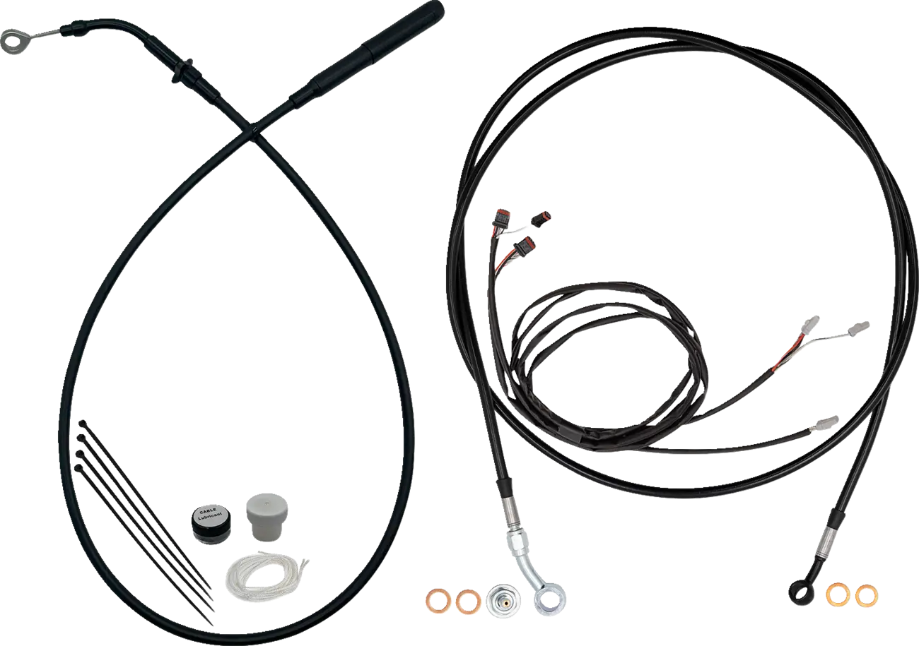 Fat Baggers Inc. EZ Install Handlebar Cable Kit for 13"-14" Ape