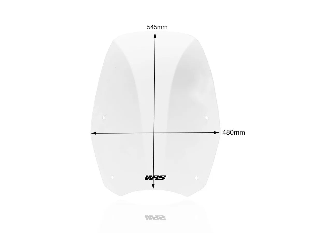 Wrs Scooter Windscreen - Clear Pmma Plexiglass