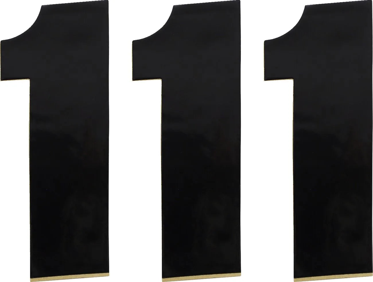 Moose Offroad Vinyl Race Numbers 6" Black (3-pack)