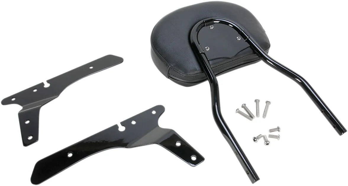 Cobra Round Sissy Bar - Black Steel
