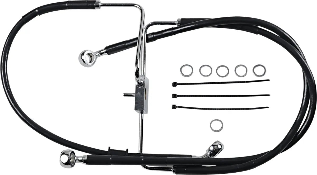 Drag Specialties Forlænget Bremse Slange 31" Rustfrit Stål Foran