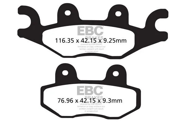 Ebc R Series Heavy Duty Sintered Bremseklodser - Foran