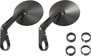 Daytona Bar End Mirror - Black Aluminum