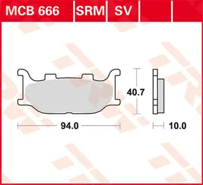 Trw Sv Series Sintered Brake Pads (Front) - Front