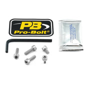 Pro Bolt Aluminium Fuel Cap Kit - Silver