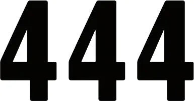 Factory Effex Pro Numbers Plate Graphic - 8" Black Vinyl