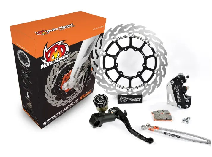 Moto-Master Supermoto Racing Flame Brake Kit 300mm Front