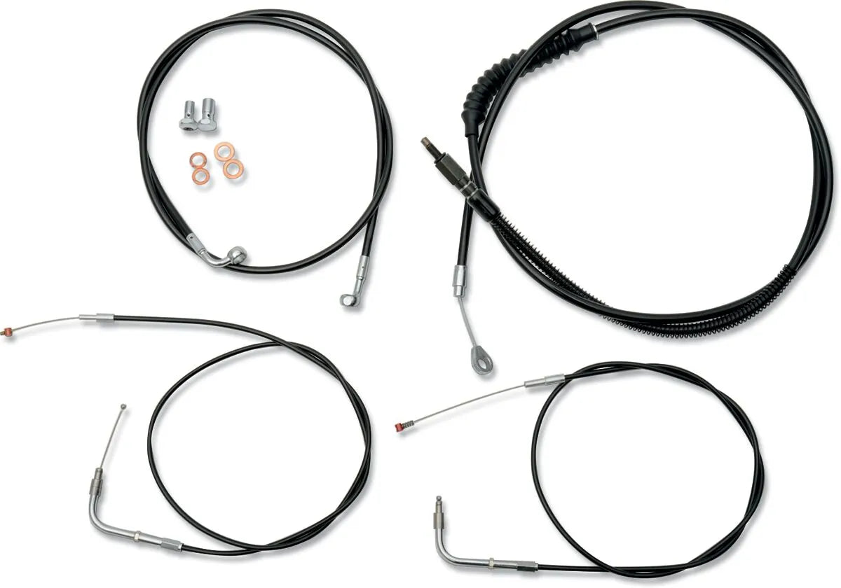 LA CHOPPERS Standard Handlebar Cable/Brake Line Kit 18-20" Ape