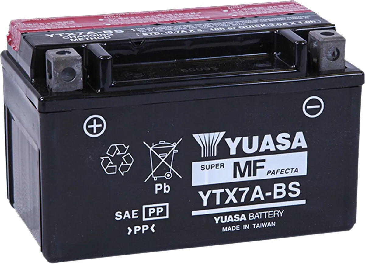 Yuasa YTX7A-BS AGM Maintenance-Free Battery for Suzuki SYM Kymco