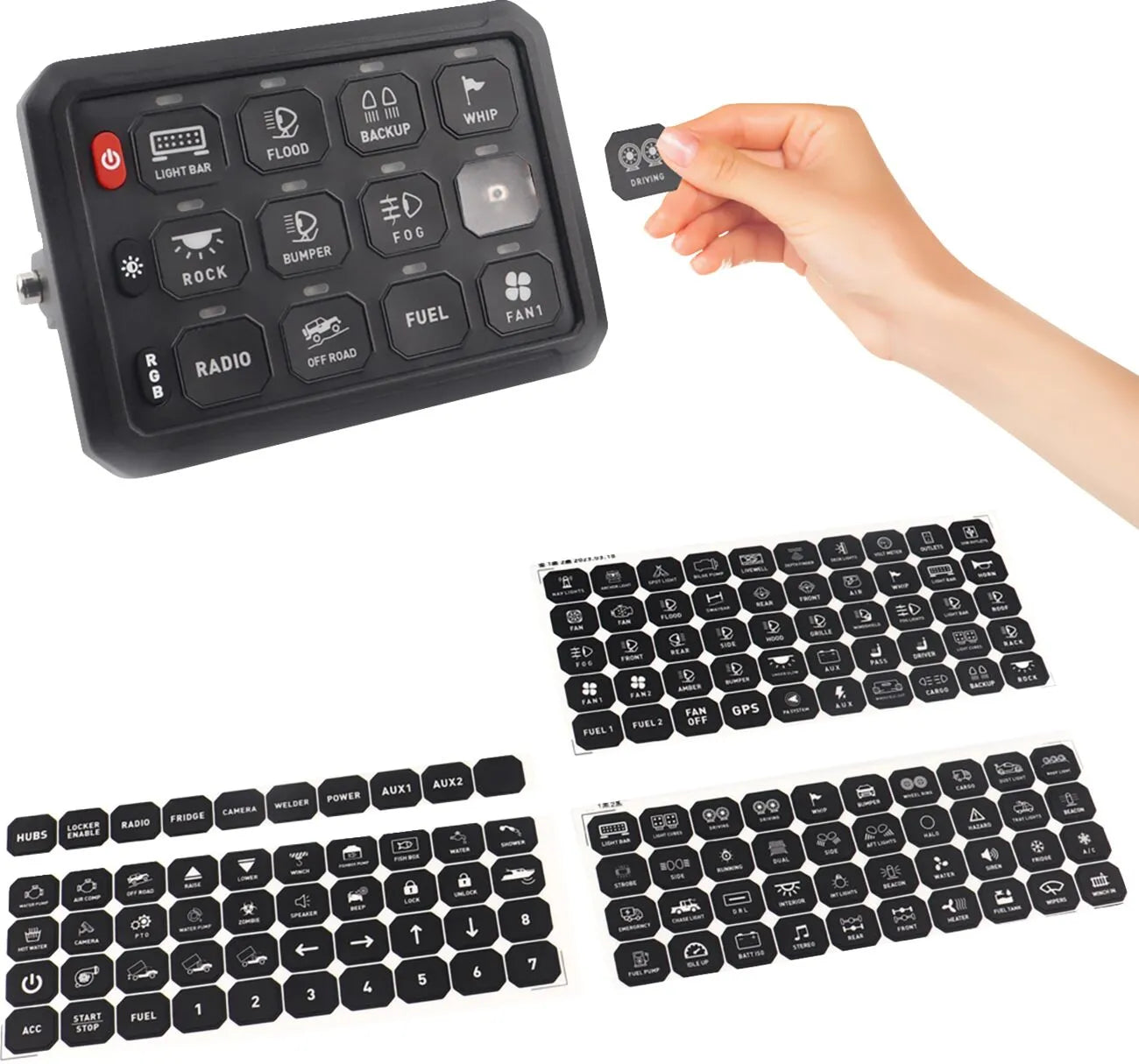 Moose Offroad Gang Switch Panel - 12v