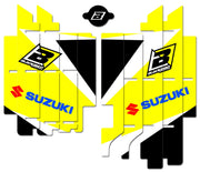 Blackbird Racing Rad Louver Decals For Suzuki