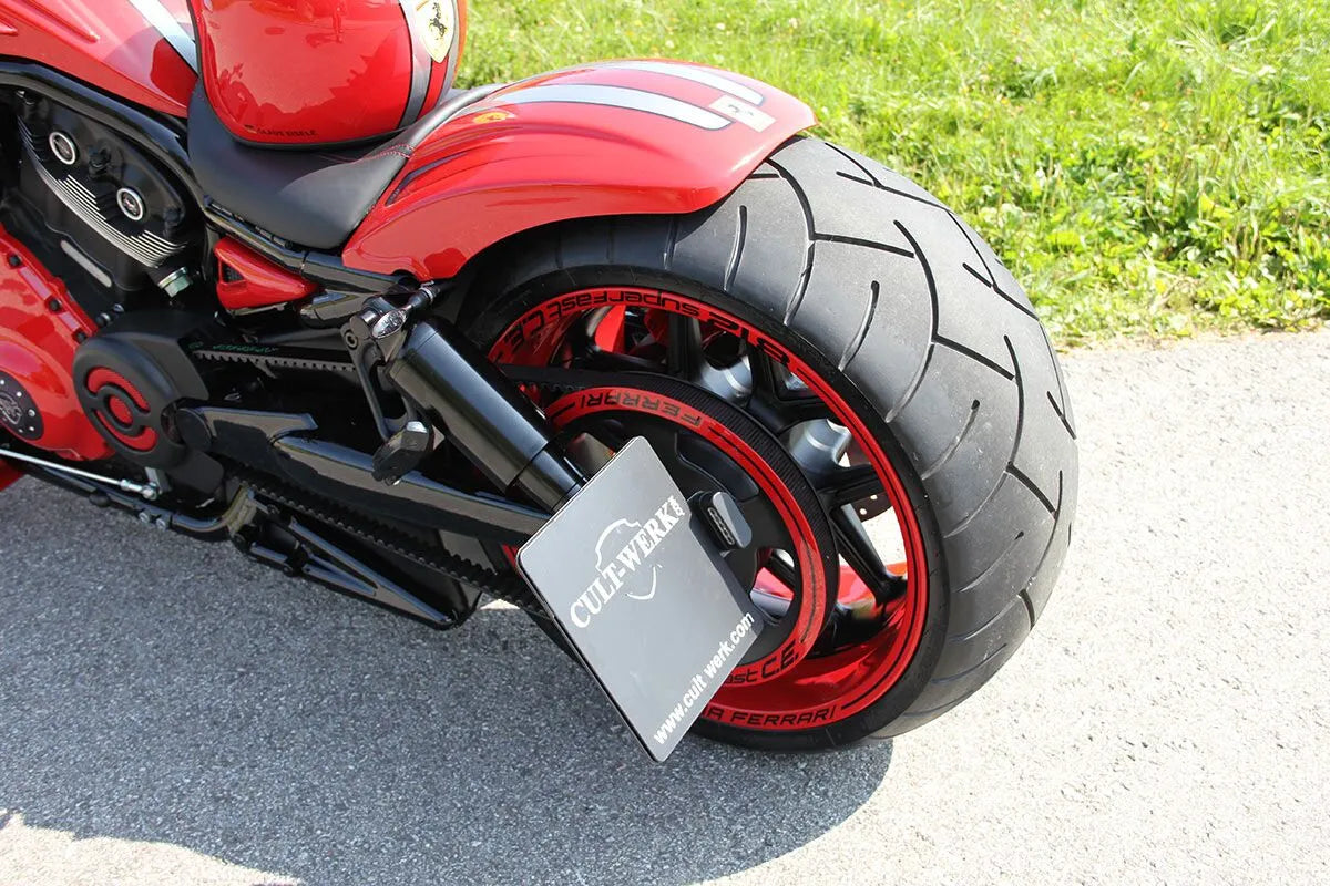 Cult Werk License Plate Holder With Led Lighting