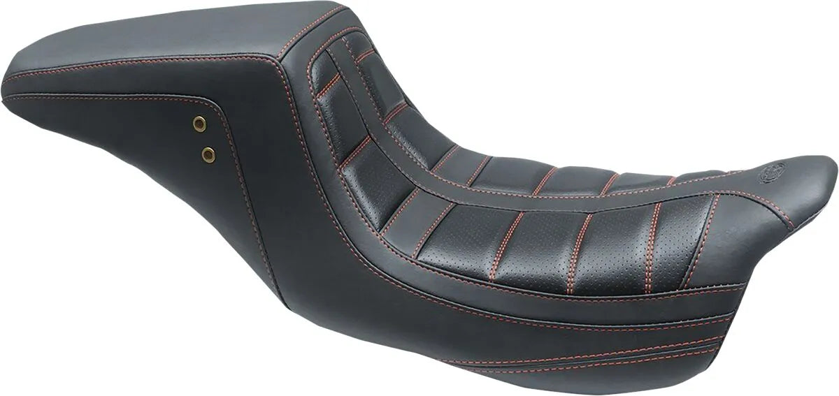 Mustang Squareback One-piece Seat - For Harley Davidson
