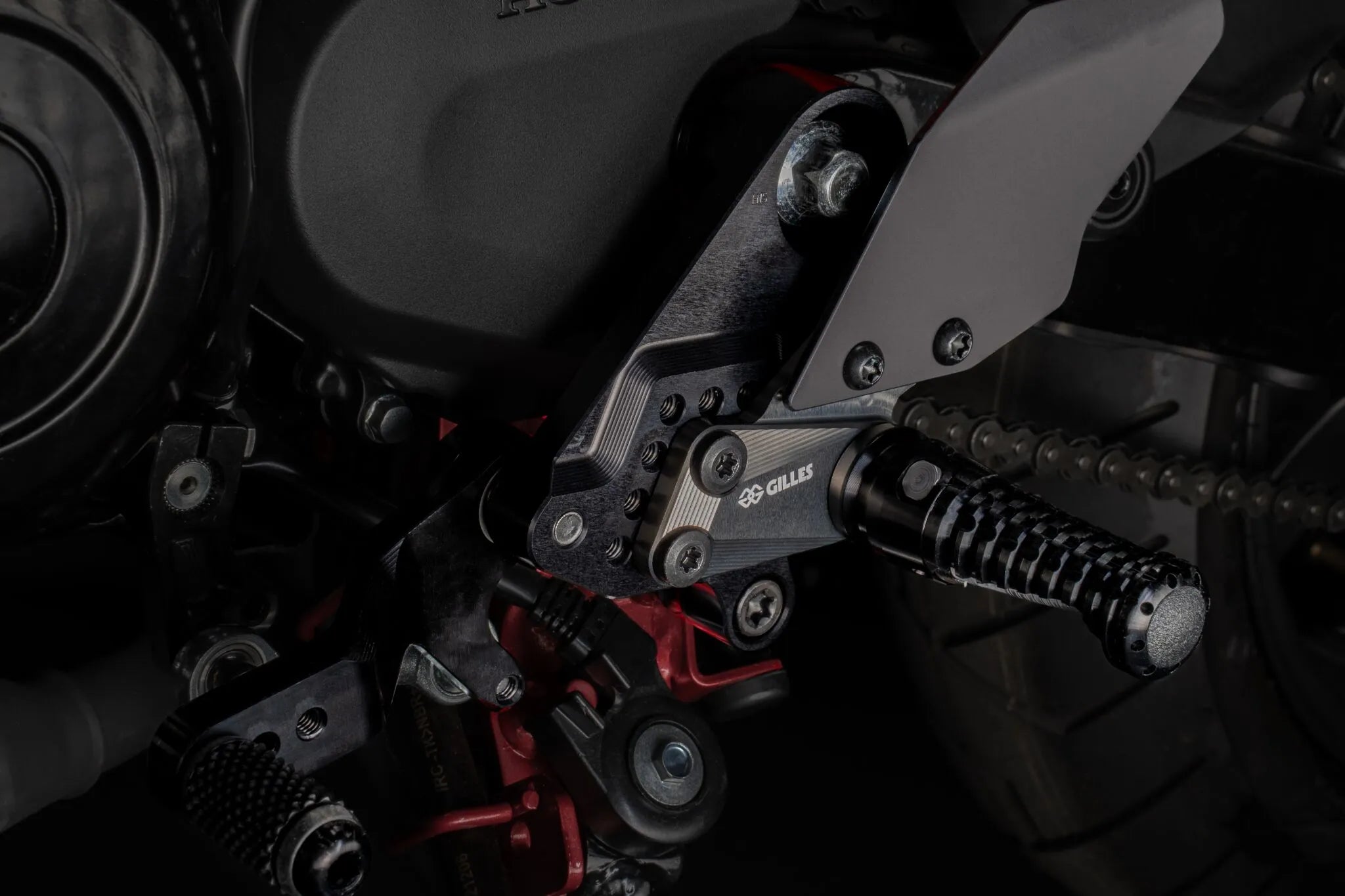 Gilles Tooling As31 Adjustable Rearset - Black