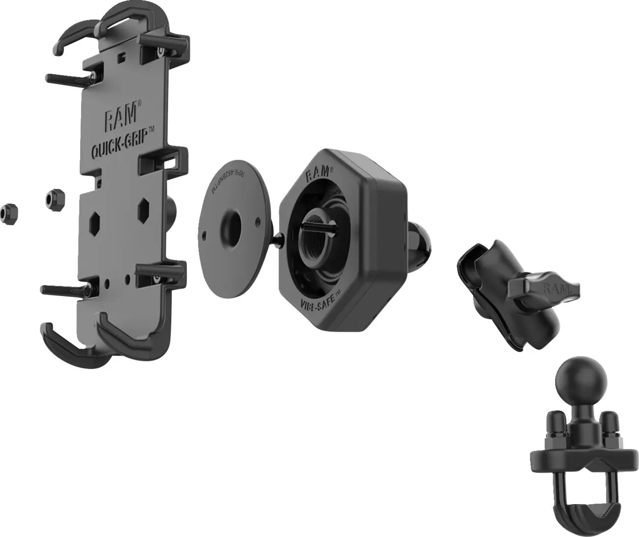Ram Mounts Quick-grip Phone Mount With U-bolt Base