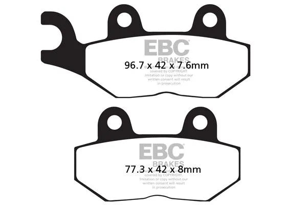 Ebc Fa214hh Sintered Hh Brake Pads - Front & Rear