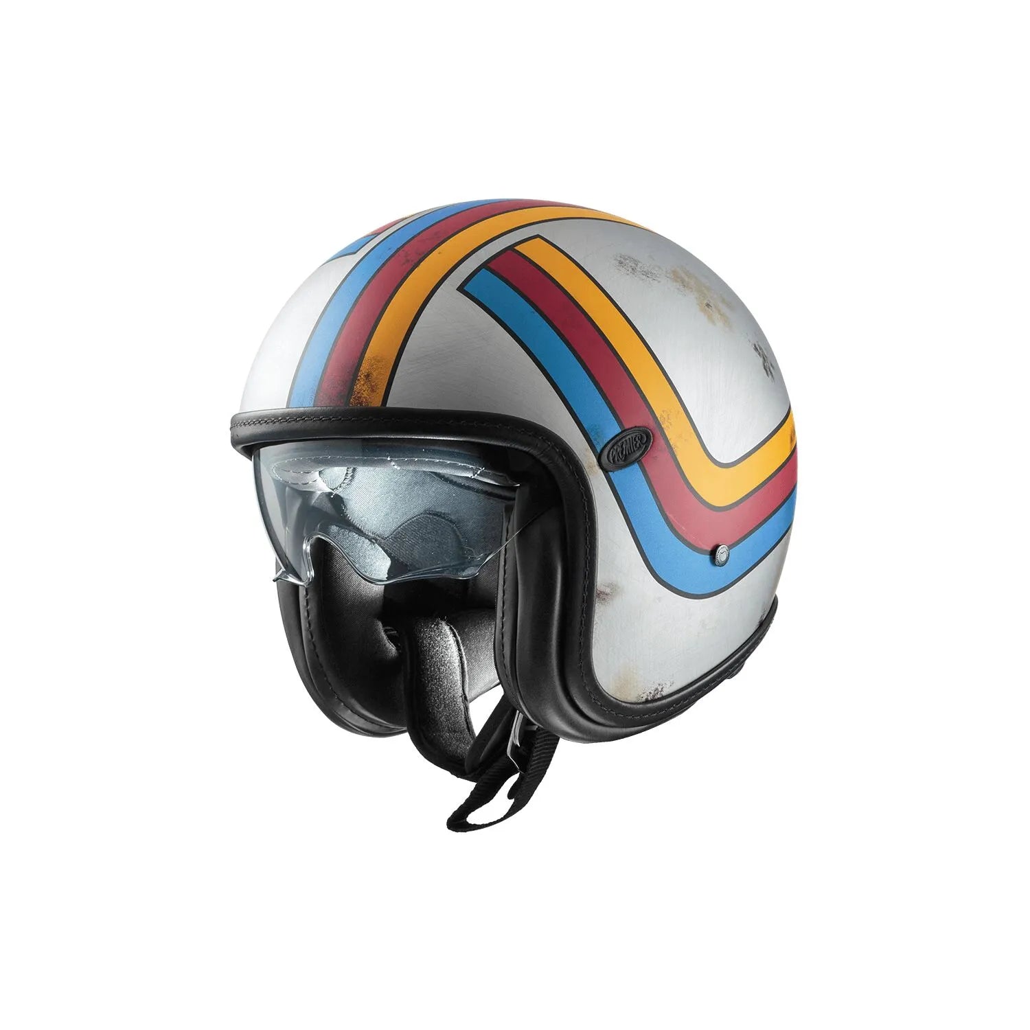Premier Helmets Vintage Platinum Edition Open Face Helmet