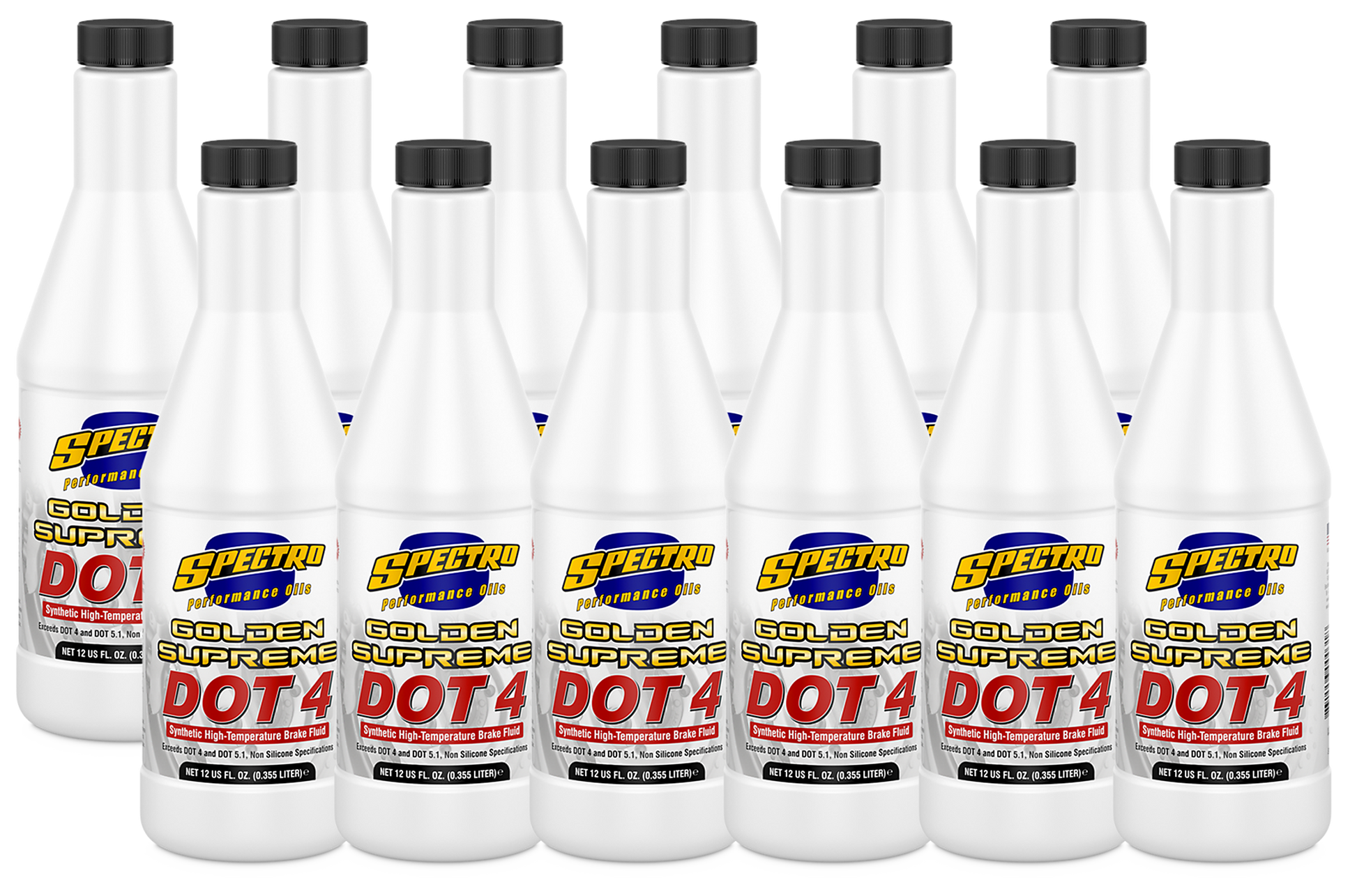 Spectro Oils of America Golden Spectro Supreme DOT 4 Brake Fluid