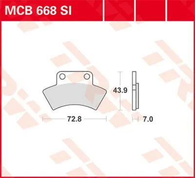 Trw Si Series Sintered Off-road Brake Pads - Rear