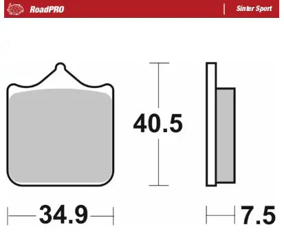 Moto-Master RoadPro Sinter Sport Front Brake Pads