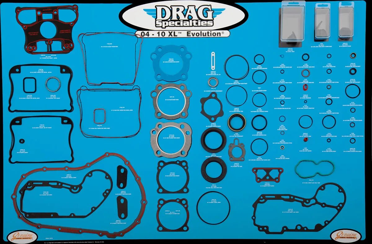 Drag Specialties Gasket Seal O-Ring Display Board for Harley