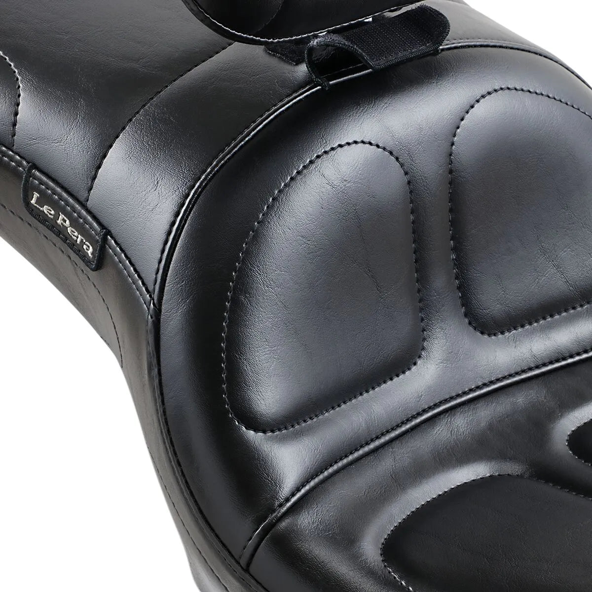 Le Pera Maverick Seat - Black Vinyl - For Harley Davidson