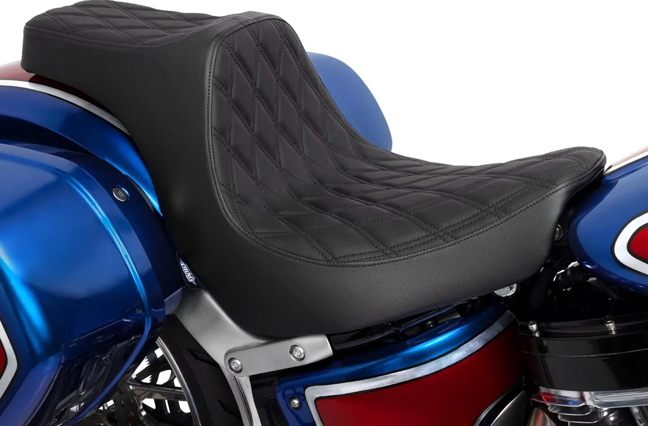 2-Up Drag Specialties Predator Iii Seat - For Harley Davidson