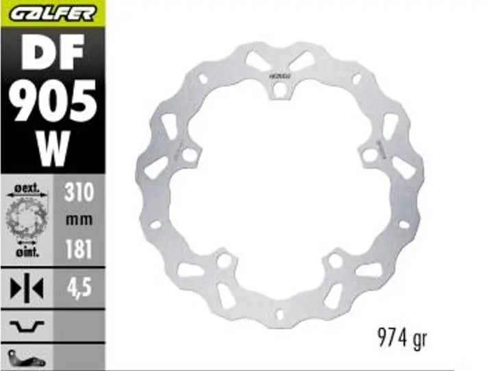 Galfer Wave Fixed Front Brake Rotor