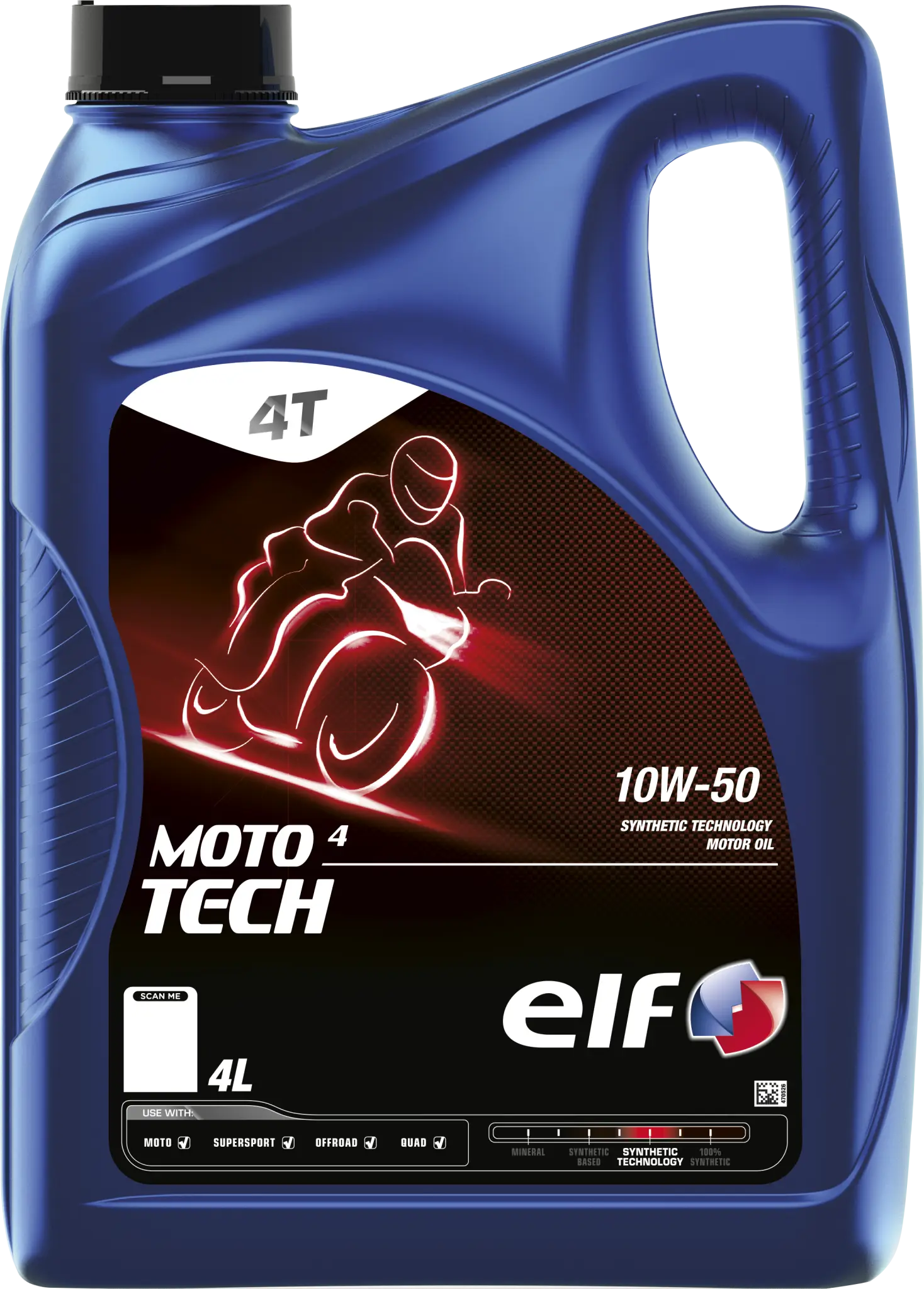 Elf Moto 4 Tech 10w-50 Engine Oil 4 liter