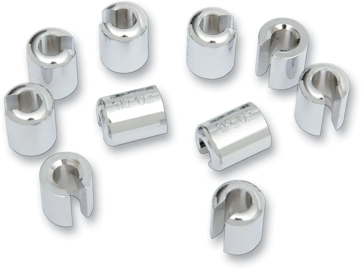 K&L Supply Spoke Wheel Weights 1/2 oz Chrome 10 Pack