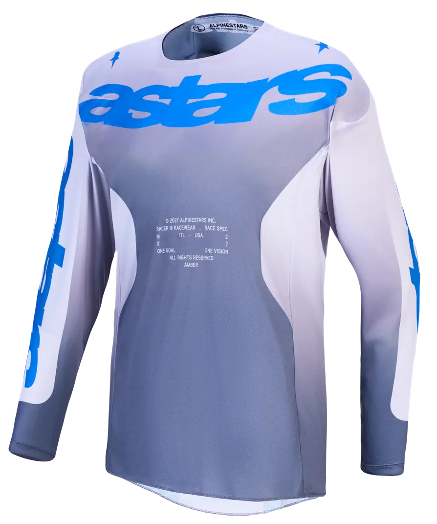 Alpinestars Racer Amber Jersey Gray/Lilac/Blue