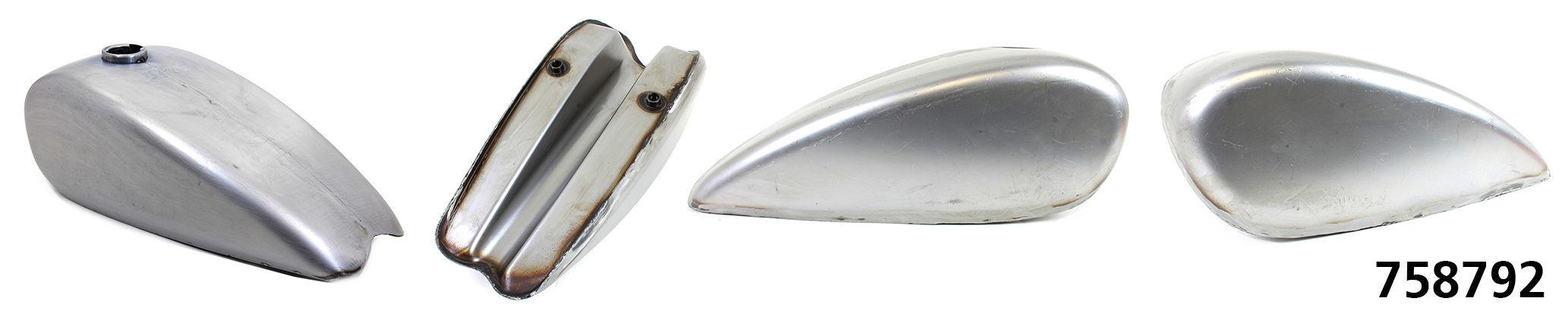 V-Twin Replica XL 2 Gallon Steel Gas Tank Raw – Gas- & Oil Tank