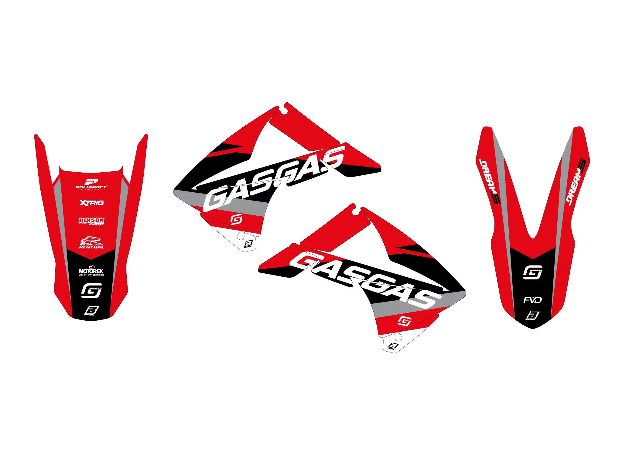 Blackbird Racing Dream 5 Graphic Kit For Gas Gas