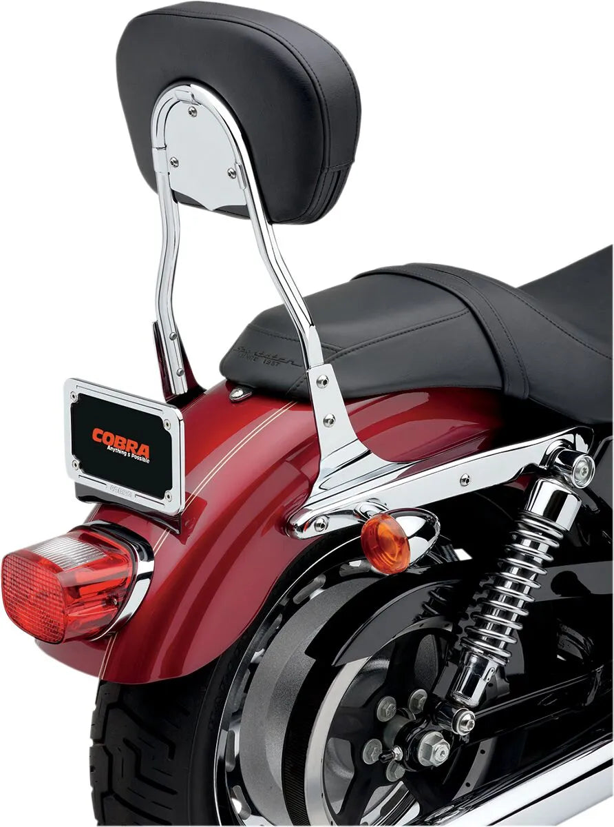 Cobra Round Sissy Bar - Chrome Finish