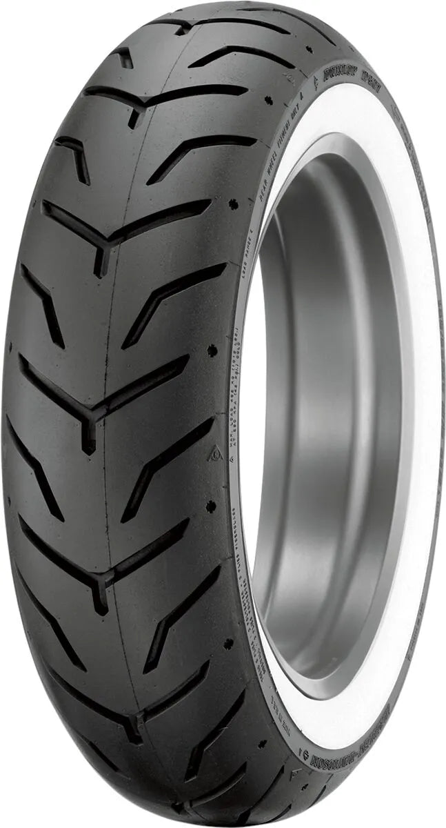 Dunlop D407 Tire 180/65b16 Blackwall For Harley Touring