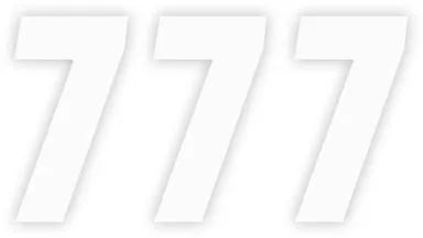 Factory Effex Number Stickers - 4" White Number 7
