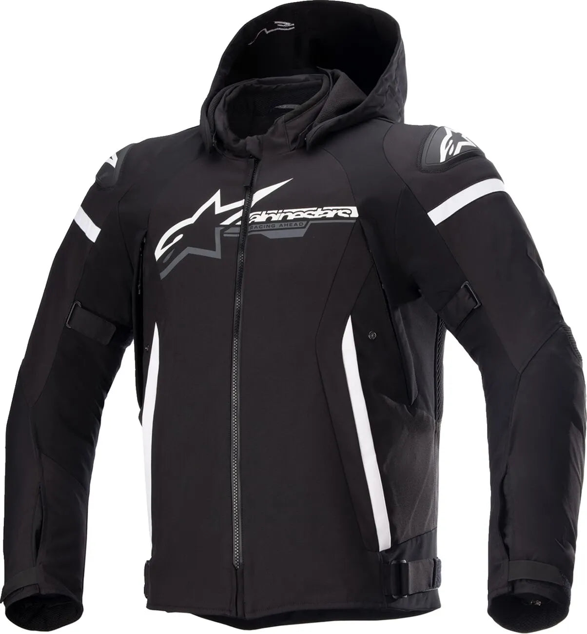 Alpinestars Zaca Waterproof Jacket For Motorcycle Riding - Black/White