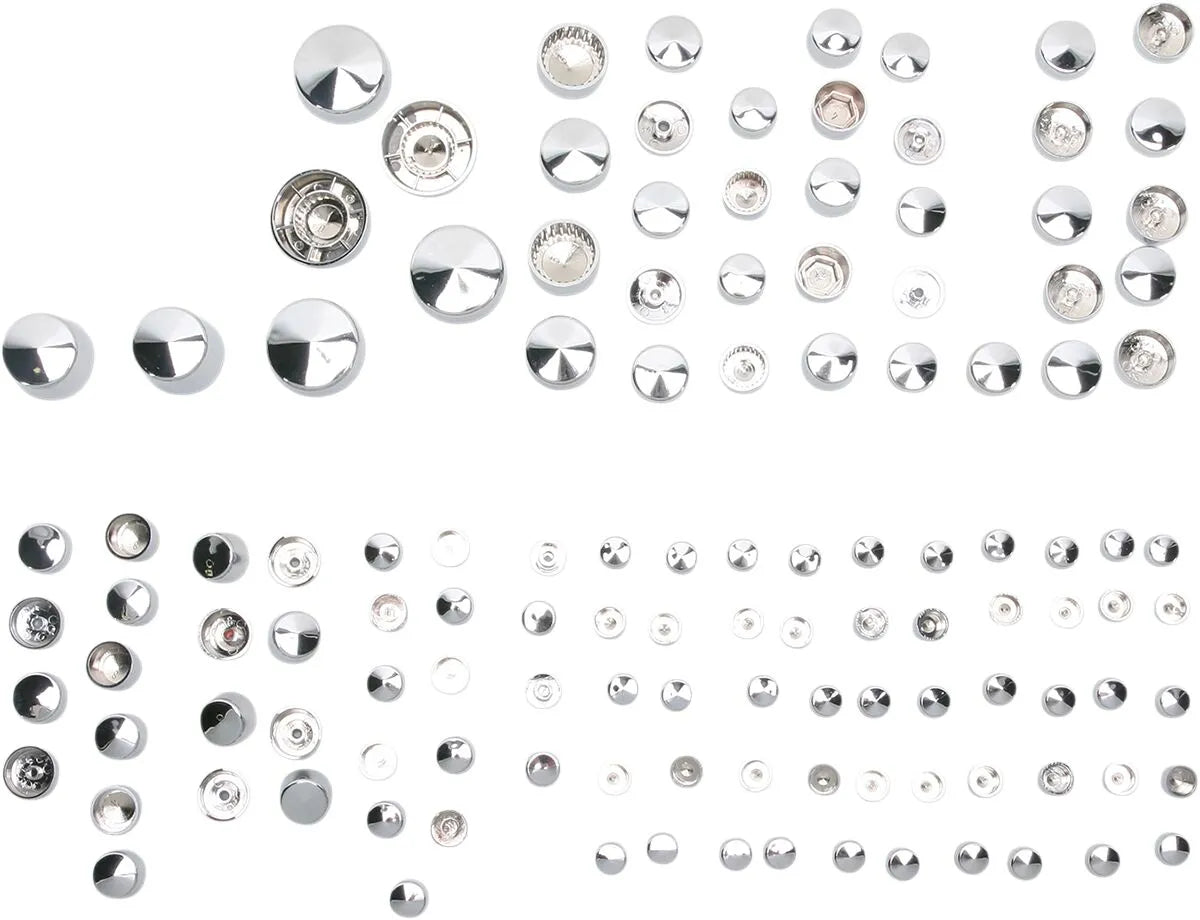 Drag Specialties Deluxe Engine Bolt Cover Kit for Harley-Davidson
