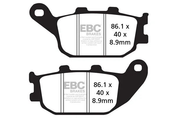 Ebc Sfa-hh Series Sintrede Bremseklodser Til Scootere - Bag