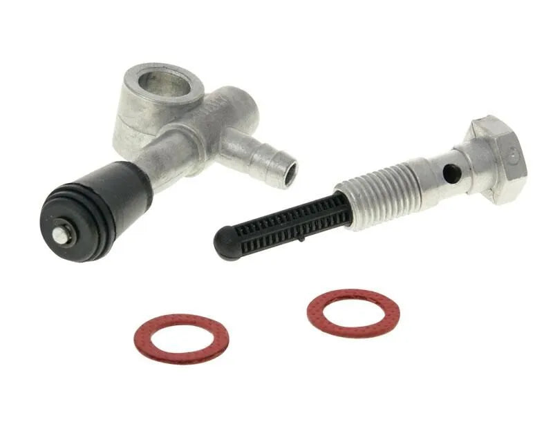 Inline Fuel Tap Black Zinc for MBK Motobecane 1979-2003