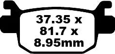 Ebc Sfa Serie Organiske Bremseklodser Til Scootere - For & Bag