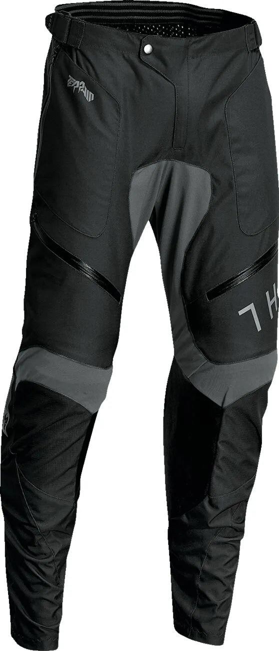 Thor Terrain In-the-boot Off-road Pants - Black/Charcoal Gray