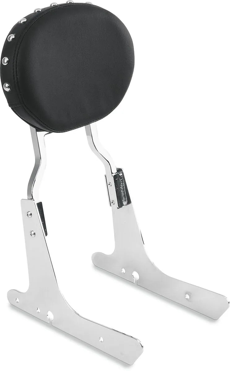 Drag Specialties Oval Backrest Pad - Black Studded