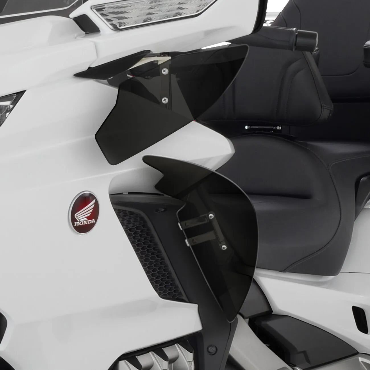 Show Chrome Upper Wind Deflectors